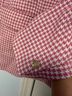 Entro 100% Polyester Houndstooth Pink White Blazer Size L - photo 5