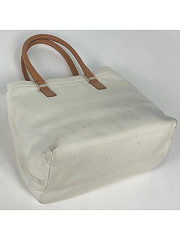 Céline Celine CELINE Horizontal Cabas Canvas Tote Bag, Ivory Brown, Women's (view 2)