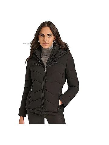 Calvin Klein Women's Short Zip-Up Hooded Puffer Coat Coat (view 1)