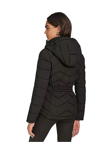 Calvin Klein Women's Short Zip-Up Hooded Puffer Coat Coat (view 2)