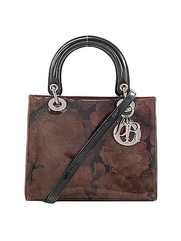 Christian Dior Christian Dior Lady 2-Way Handbag, Patent Leather, Women's. (view 1)