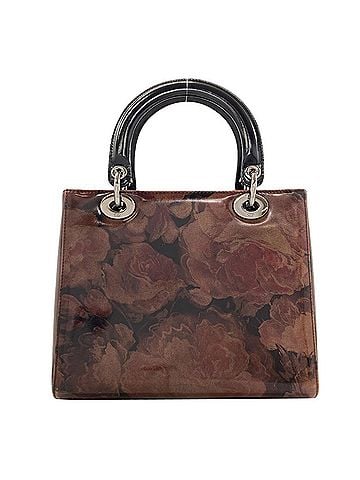 Christian Dior Christian Dior Lady 2-Way Handbag, Patent Leather, Women's. (view 2)