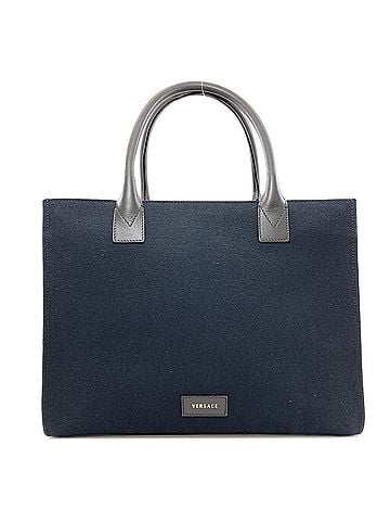 Versace Versace Logo Tote Bag Canvas Women's VERSACE (view 2)