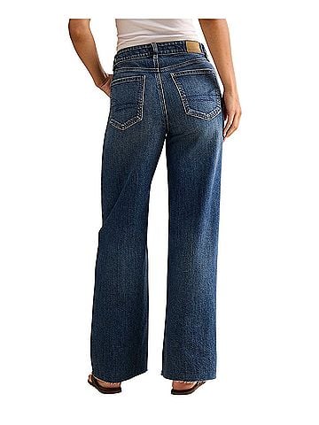 American Eagle Shoes Super High-Waisted Baggy Wide-Leg Jean Jeans (view 2)