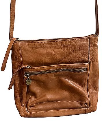 Lucky Brand Leather Messenger (view 1)