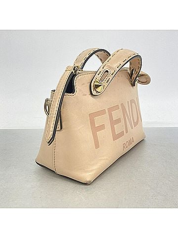 Fendi Fendi By The Way Leather Handbag, Pink Beige, 2-way bag for women (view 2)