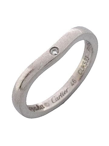 Cartier Cartier Ballerina Ring, 3PD (Pt950) Platinum, Diamond, Size #46, Ladies' Ring (view 1)