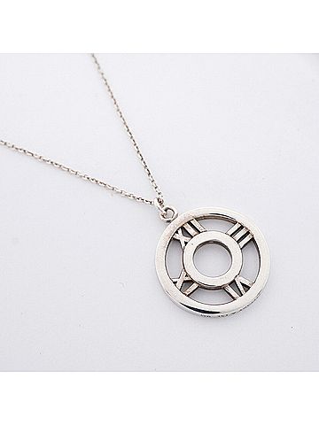 Tiffany & Co. Tiffany &amp; Co. Atlas Circle Necklace, Sterling Silver 925, Women's (view 2)