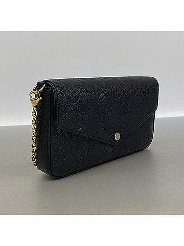 Louis Vuitton Louis Vuitton Monogram Empreinte Pochette Felicie M64064 Noir (Women's Wallet/Shoulder Wallet) (view 2)