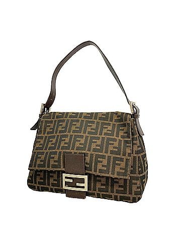 Fendi Fendi Zucca Mamma Bucket Nylon Canvas Handbag, Brown, Women's (view 1)