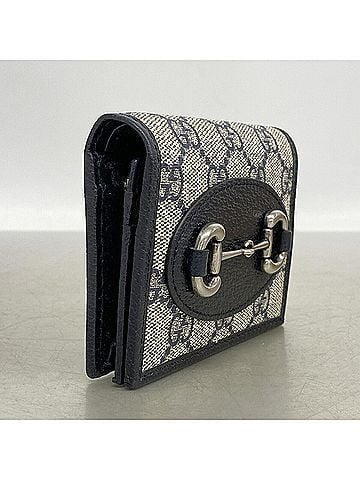 Gucci Gucci Horsebit Wallet 621887 Navy Beige Women's (view 2)