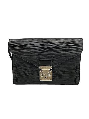 Louis Vuitton Louis Vuitton Epi Leather Clutch Bag, Pochette Sellier Dragonne, M52762, Noir (Men's) (view 1)