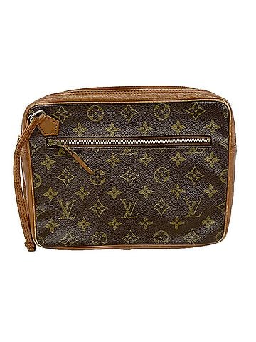 Louis Vuitton Louis Vuitton Monogram Pochette Sport Clutch Bag, Brown, Men's (view 1)