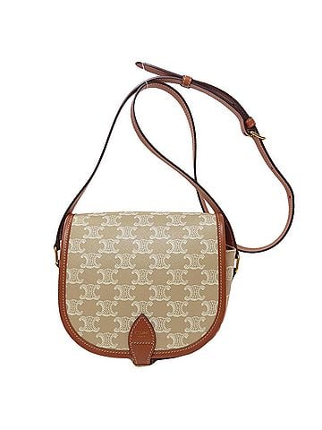 Céline Celine Falco Triomphe Shoulder Bag, PVC, Women's CELINE (view 1)