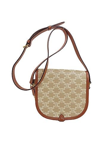 Céline Celine Falco Triomphe Shoulder Bag, PVC, Women's CELINE (view 2)