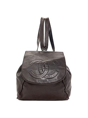 Chanel Chanel Coco Mark Gold Hardware Backpack/Daypack Bag, Lambskin, Women's CHANEL (view 1)