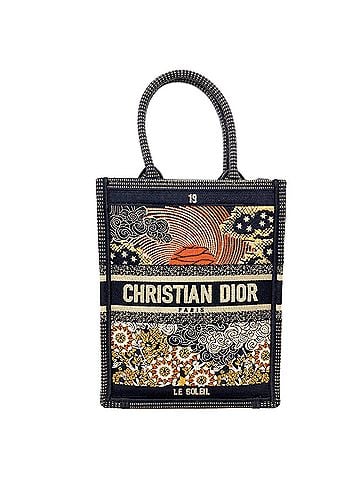 Christian Dior Christian Dior Mini Vertical Book Tote Handbag, Canvas, Women's (view 1)