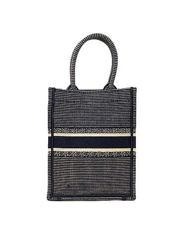 Christian Dior Christian Dior Mini Vertical Book Tote Handbag, Canvas, Women's (view 2)