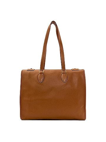 Hermès Hermes Cabas 40 Tote Bag with Gold Hardware, Courchevel Leather, Women's (view 2)