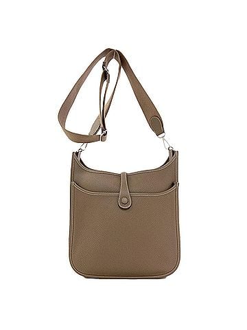 Hermès Hermes Evelyne 3 PM Shoulder Bag with Silver Hardware, Taurillon Clemence Leather, Women's (view 2)