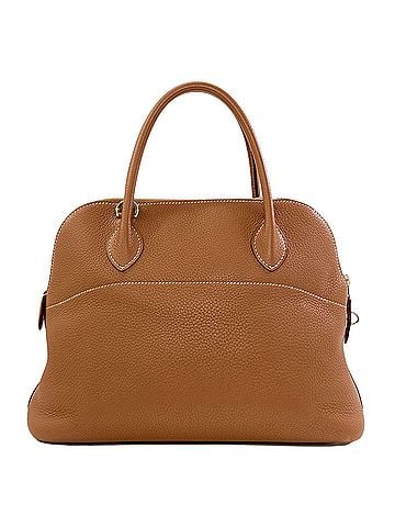 Hermès Hermes Bolide 31 Gold with Silver Hardware Handbag, Taurillon Clemence Leather, Women's HERMES (view 2)