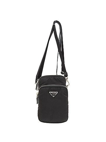 Prada Prada logo hardware shoulder bag, nylon, women's. (view 1)