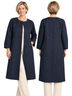 Talbots 53% Polyester 47% Cotton 100% Polyester Paisley Blue Coat Size M - photo 2