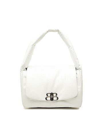 Balenciaga Balenciaga Monaco Medium Sling Bag One-Shoulder Handbag 787902 White Leather Women's BALENCIAGA (view 1)