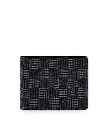 Louis Vuitton Louis Vuitton Damier Graphite Portefeuille Multiple Bi-fold Wallet, Billfold, M62663, Black Leather, Men's LOUIS VUITTON (view 1)