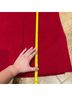 Sandro 98% Wool 2% Cotton 100% Polyester Solid Red Coat Size 8 - photo 13