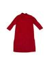 Sandro 98% Wool 2% Cotton 100% Polyester Solid Red Coat Size 8 - photo 2