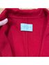 Sandro 98% Wool 2% Cotton 100% Polyester Solid Red Coat Size 8 - photo 3