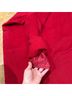 Sandro 98% Wool 2% Cotton 100% Polyester Solid Red Coat Size 8 - photo 8