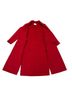 Sandro 98% Wool 2% Cotton 100% Polyester Solid Red Coat Size 8 - photo 6
