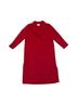 Sandro 98% Wool 2% Cotton 100% Polyester Solid Red Coat Size 8 - photo 1