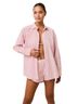 Solid & Striped 100% Cotton Stripes Pink White Button-Down Shirt Size S - photo 1