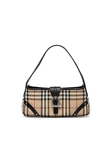 Burberry House Check Coated Canvas Buckle Shoulder Bag (view 1)