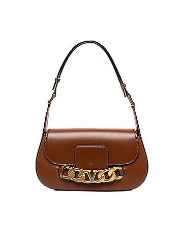 Valentino Medium Leather Vlogo Chain Shoulder Bag (view 1)