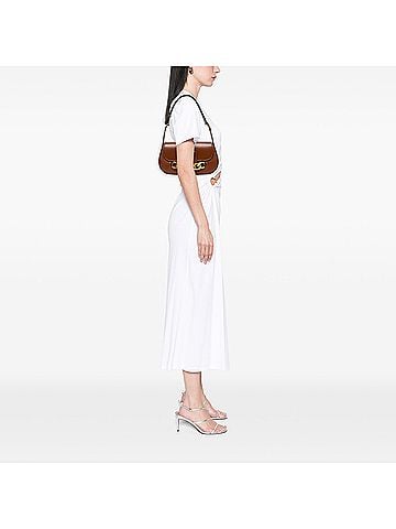 Valentino Medium Leather Vlogo Chain Shoulder Bag (view 2)