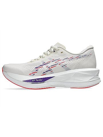 Asics Women's Sonicblast Shoes in Cream/Blue Fade (view 2)