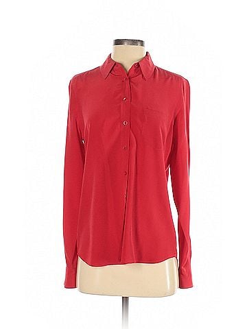 Equipment Equipment Long Sleeve Silk Top (view 1)