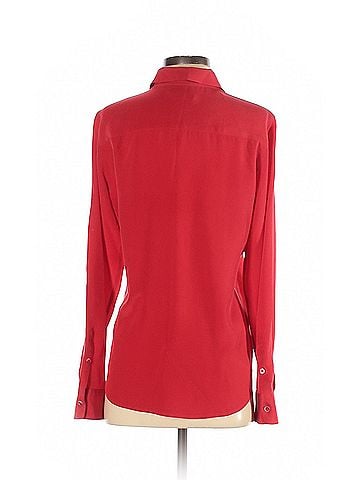 Equipment Equipment Long Sleeve Silk Top (view 2)
