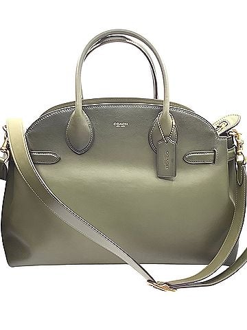 Coach Soft Empire 40 Carryall in Olive Green Leather Tote (view 1)