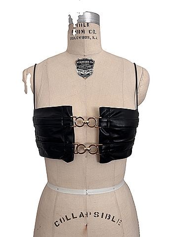 Nookie Faux Leather Top (view 1)