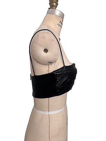 Nookie Faux Leather Top (view 2)