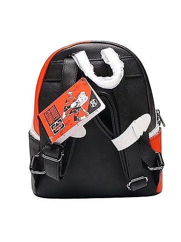 Loungefly DC Comics Harlequin Mini Backpack in Red, Black &amp; White Leather Backpack (view 2)