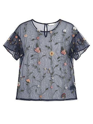 Lucky Brand Short Sleeve Blouse (view 1)