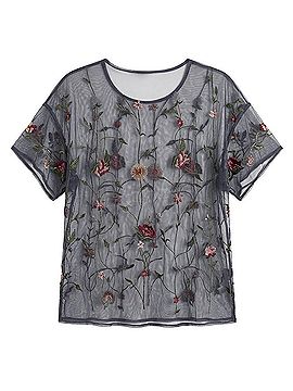 Lucky Brand Short Sleeve Blouse (view 2)
