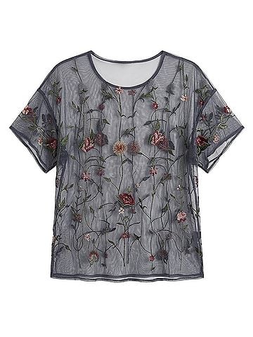 Lucky Brand Short Sleeve Blouse (view 2)