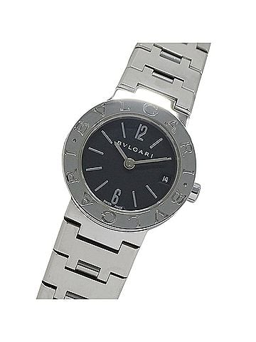 Bvlgari Bulgari BVLGARI Women's Watch, Brand: Date Quartz QZ Stainless Steel SS BB23SS Silver Black Round (view 1)